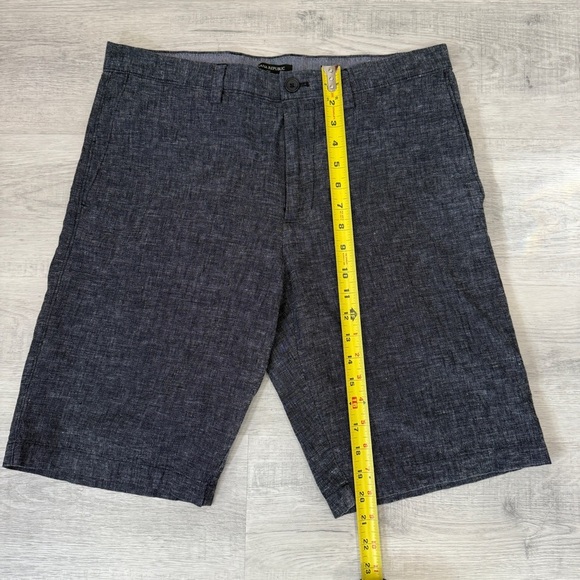 Banana Republic Dark Gray Flat Front Linen Shorts Size 32 Inseam 10 - Picture 6 of 15